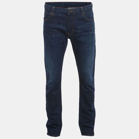 Armani Jeans Navy Blue Denim Straight Leg Jeans Xxl Waist 40